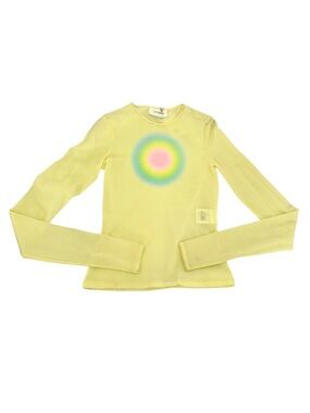 SPORTMAX NEON YELLOW LONG SLEEVE TOP